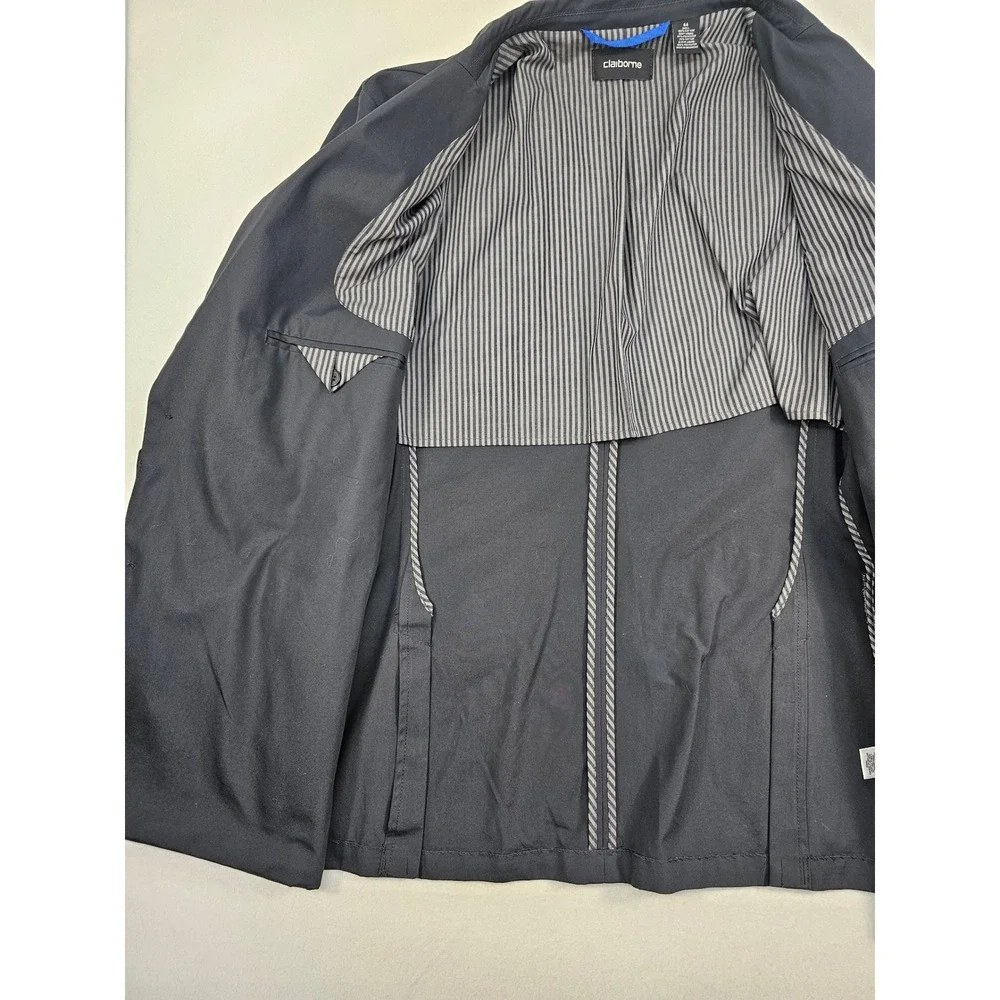 NWT Claiborne Men's Galaxy Grey Blazer Size 44 Cotton Blend Sport‎ Coat